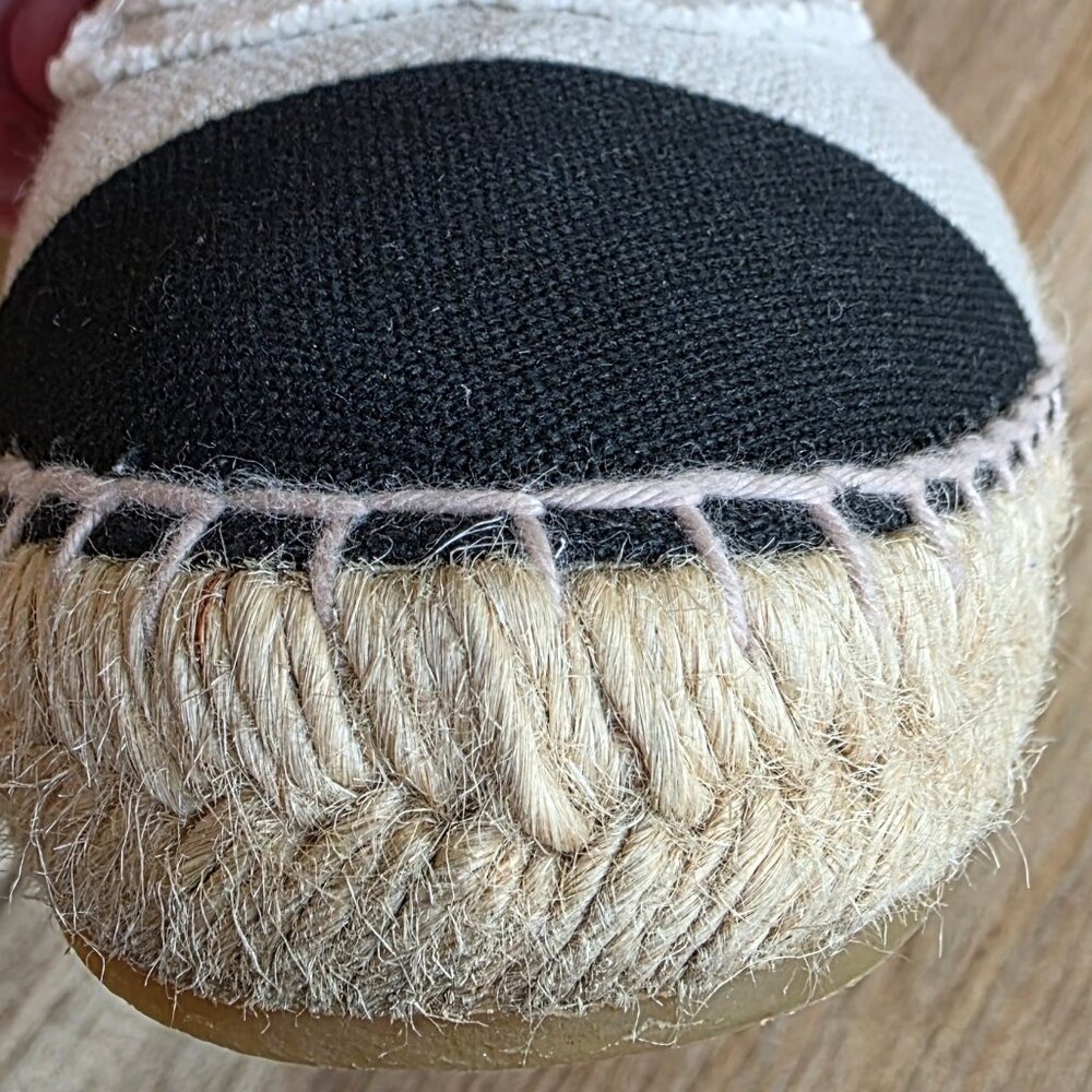 CHANEL Espadrilles Black-White Denim Slip-on Shoes Eur. 39 - Picture 8 of 16
